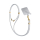Etui do telefonów 3MK Sznurek do Etui EasyClip White (gold) 5903108568692
